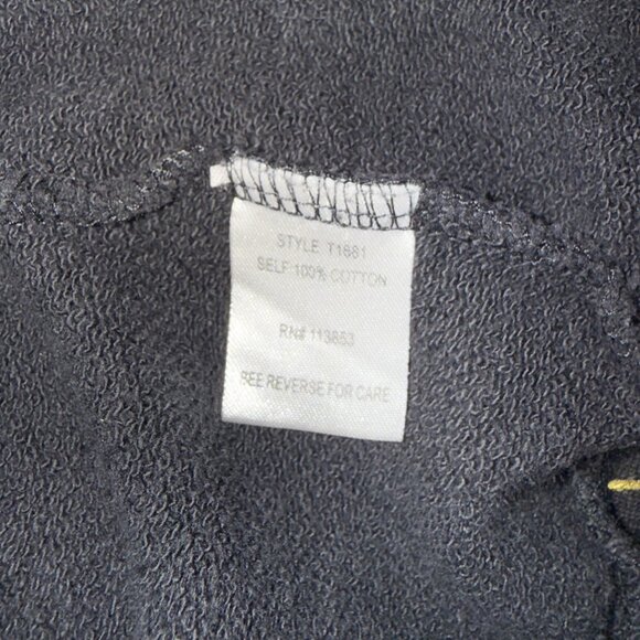 Sugar Lips Black Embroidered Floral Cotton Zip-Up Jacket  Size S - Picture 6 of 6